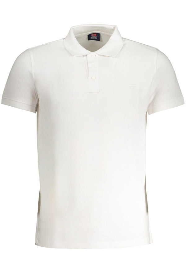 NORWAY 1963 POLO MANICHE CORTE UOMO BIANCO