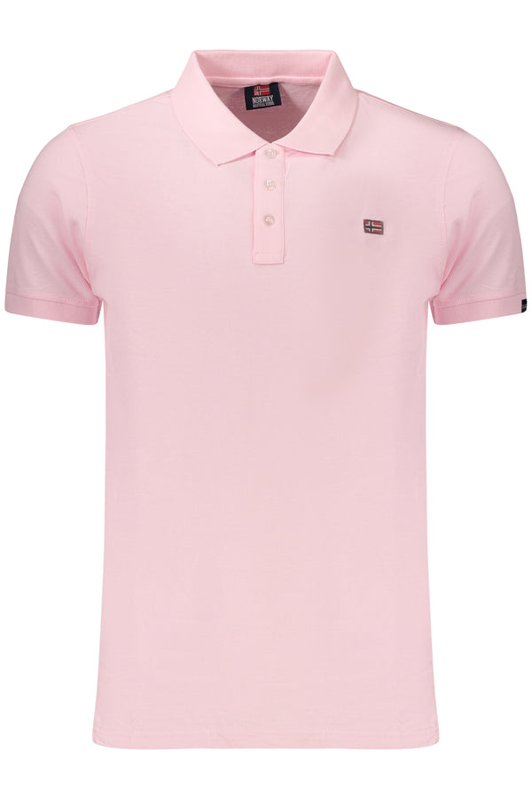 NORWAY 1963 POLO MANICHE CORTE UOMO ROSA