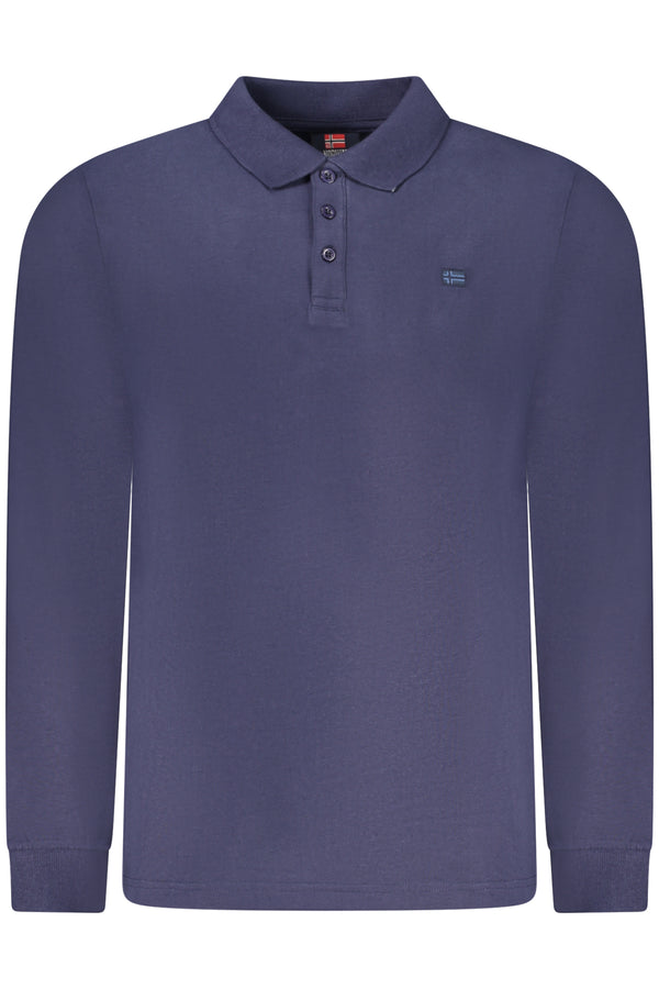 NORWAY 1963 POLO MANICHE LUNGHE UOMO BLU