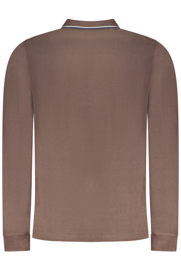 NORWAY 1963 POLO MANICHE LUNGHE UOMO MARRONE
