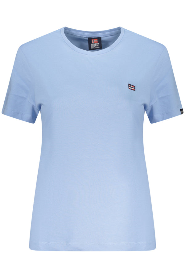 NORWAY 1963 T-SHIRT MANICHE CORTE DONNA AZZURRO
