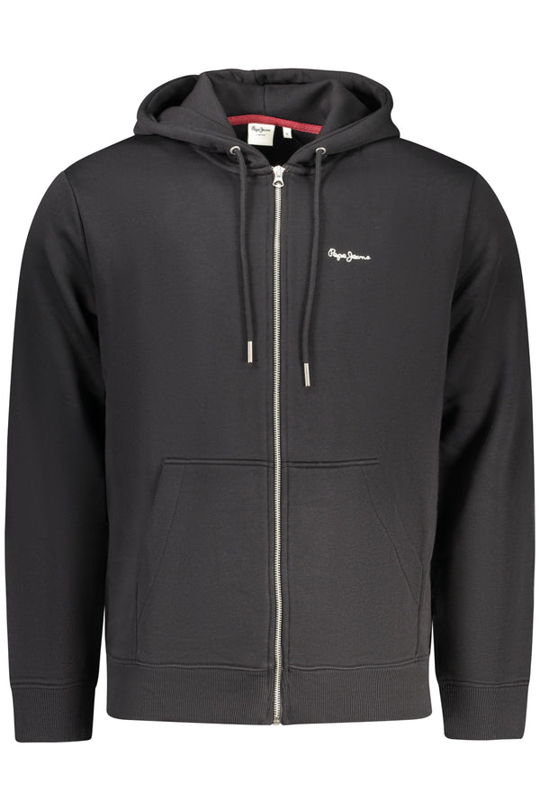 PEPE JEANS FELPA CON ZIP UOMO NERO