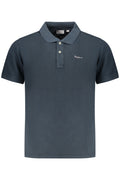 PEPE JEANS POLO MANICHE CORTE UOMO BLU