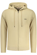 RIFLE FELPA CON ZIP UOMO BEIGE