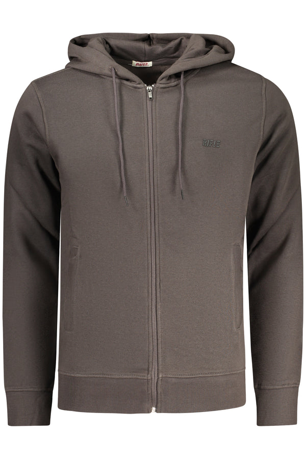 RIFLE FELPA CON ZIP UOMO GRIGIO