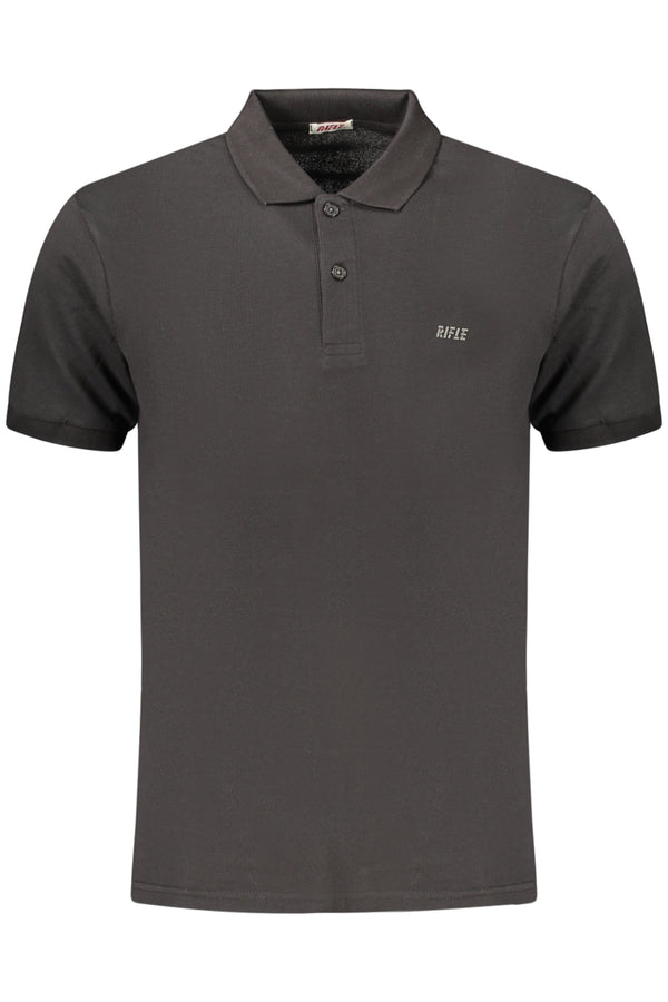 RIFLE POLO MANICHE CORTE UOMO NERO