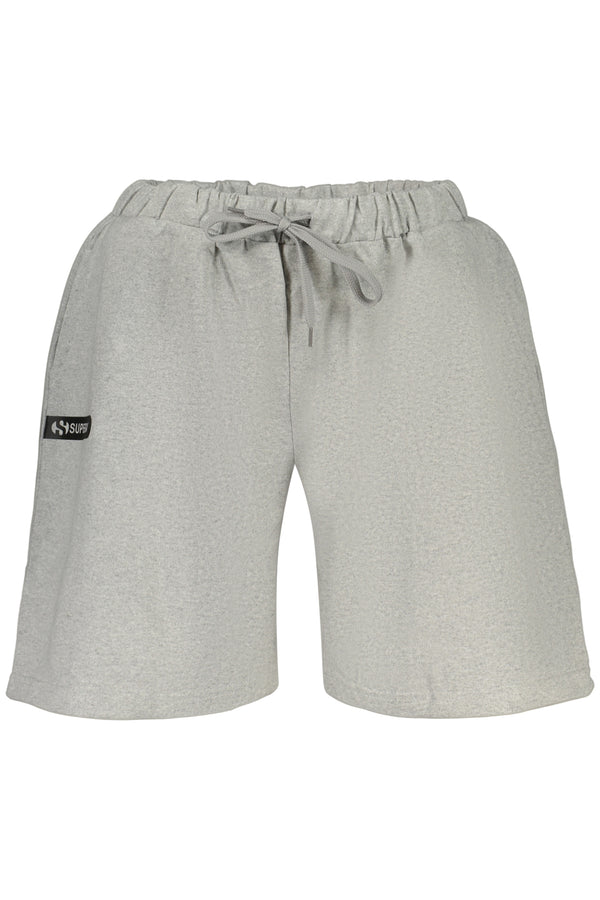 SUPERGA PANTALONE TUTA CORTO UOMO GRIGIO