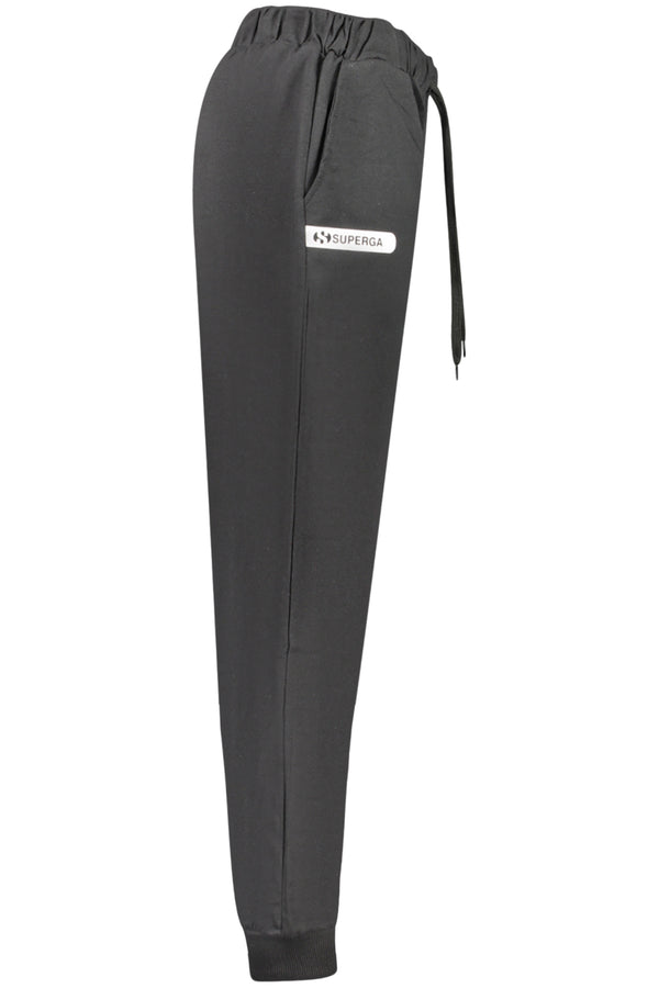 SUPERGA PANTALONE TUTA LUNGO UOMO NERO