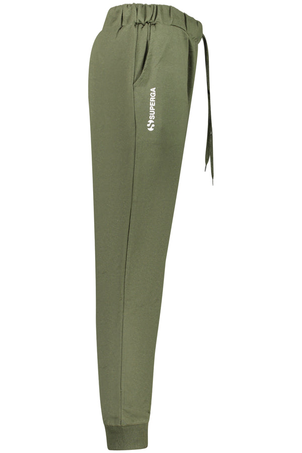 SUPERGA PANTALONE TUTA LUNGO UOMO VERDE