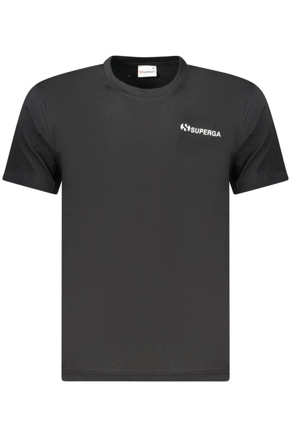 SUPERGA T-SHIRT MANICHE CORTE UOMO NERO