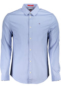 TOMMY HILFIGER CAMICIA MANICHE LUNGHE UOMO AZZURRO