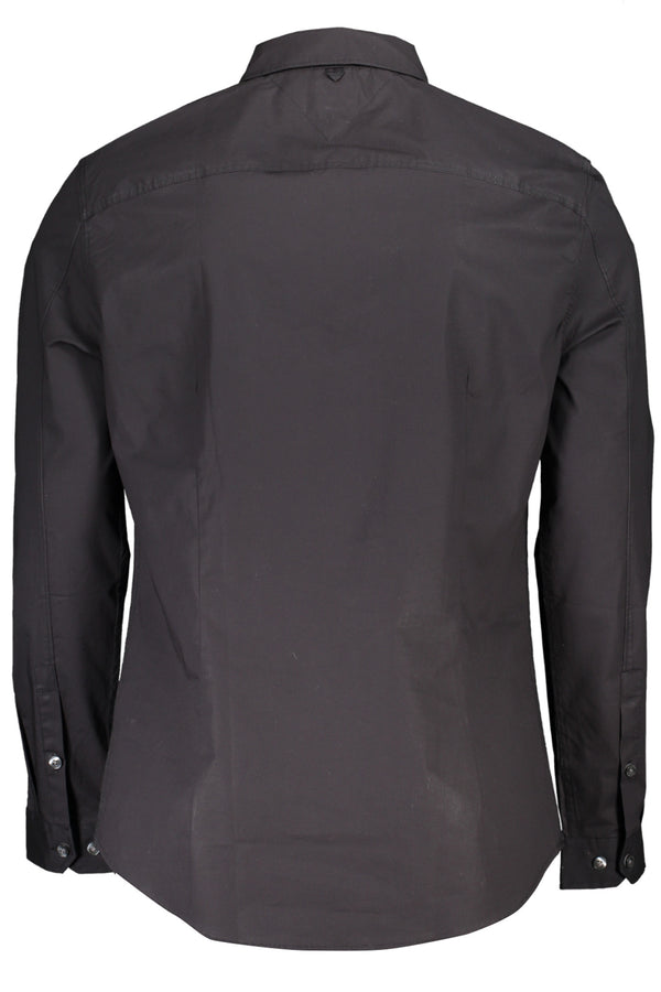 TOMMY HILFIGER CAMICIA MANICHE LUNGHE UOMO NERO