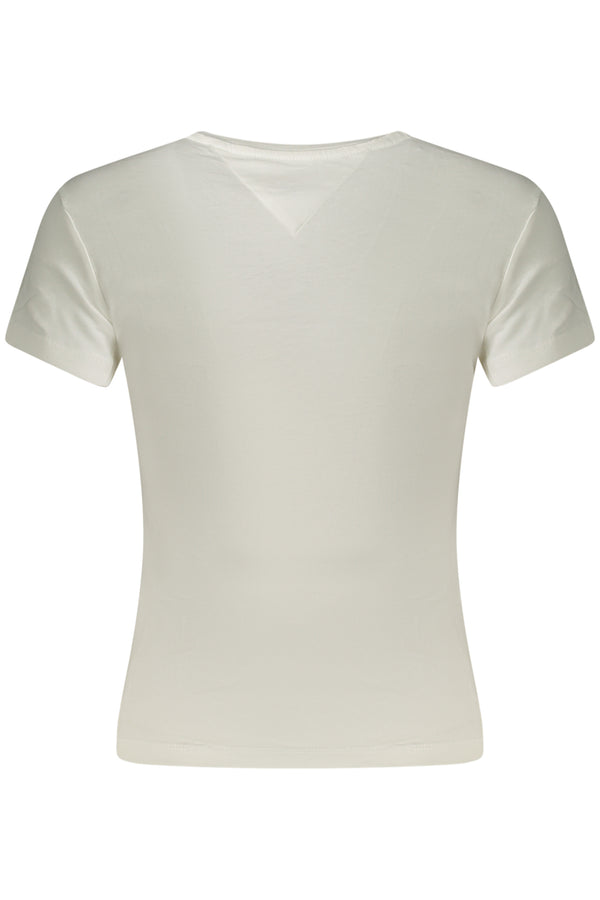 TOMMY HILFIGER T-SHIRT MANICHE CORTE DONNA BIANCO