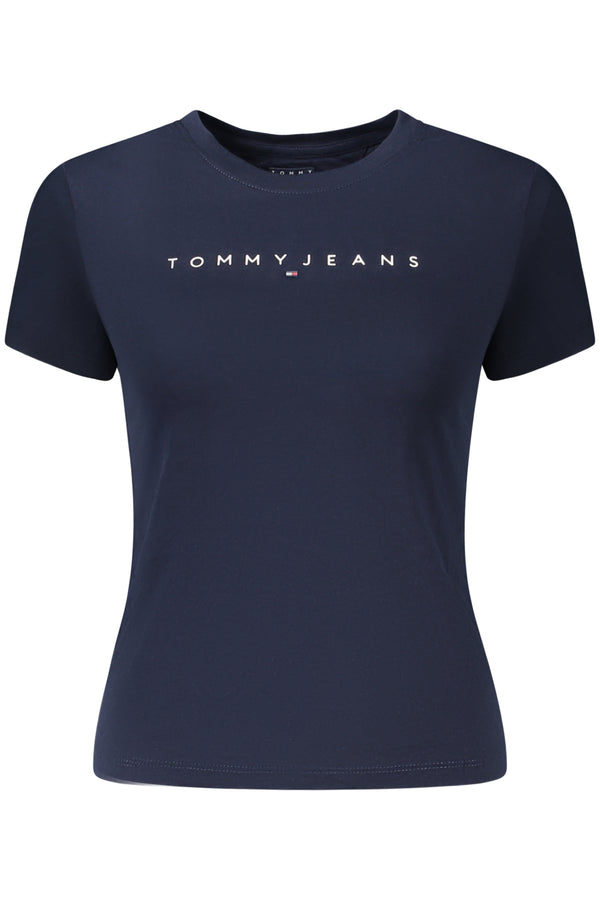 TOMMY HILFIGER T-SHIRT MANICHE CORTE DONNA BLU