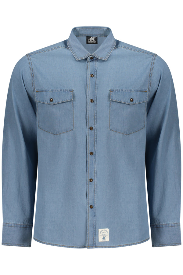 U.S. GRAND CAMICIA MANICHE LUNGHE UOMO AZZURRO