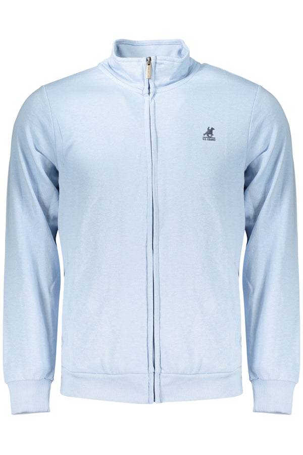 U.S. GRAND FELPA CON ZIP UOMO AZZURRO