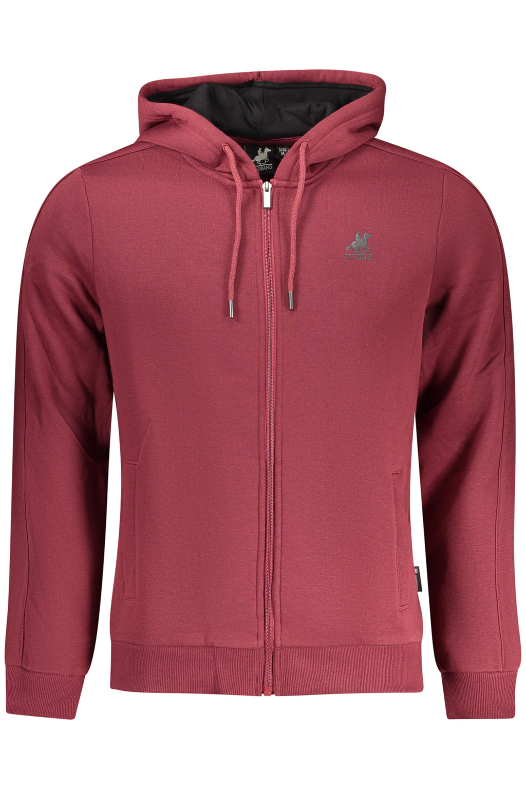 U.S. GRAND FELPA CON ZIP UOMO ROSSO