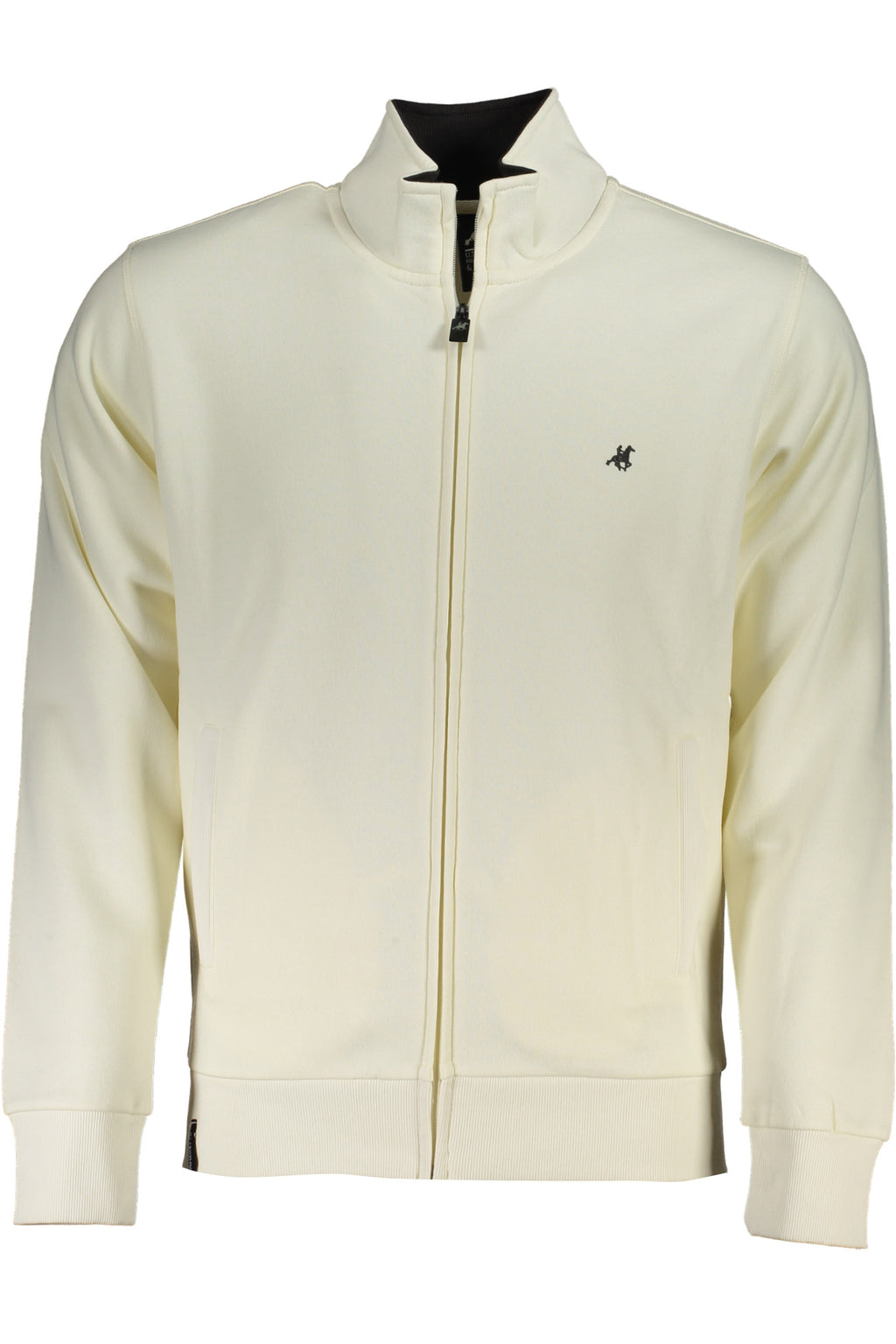 U.S. GRAND FELPA CON ZIP UOMO BIANCO