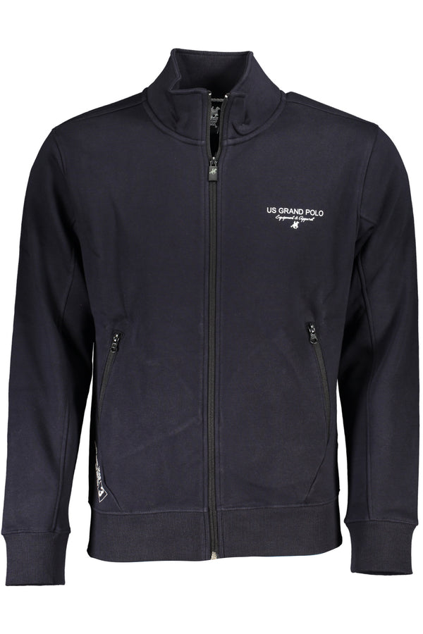 U.S. GRAND FELPA CON ZIP UOMO BLU