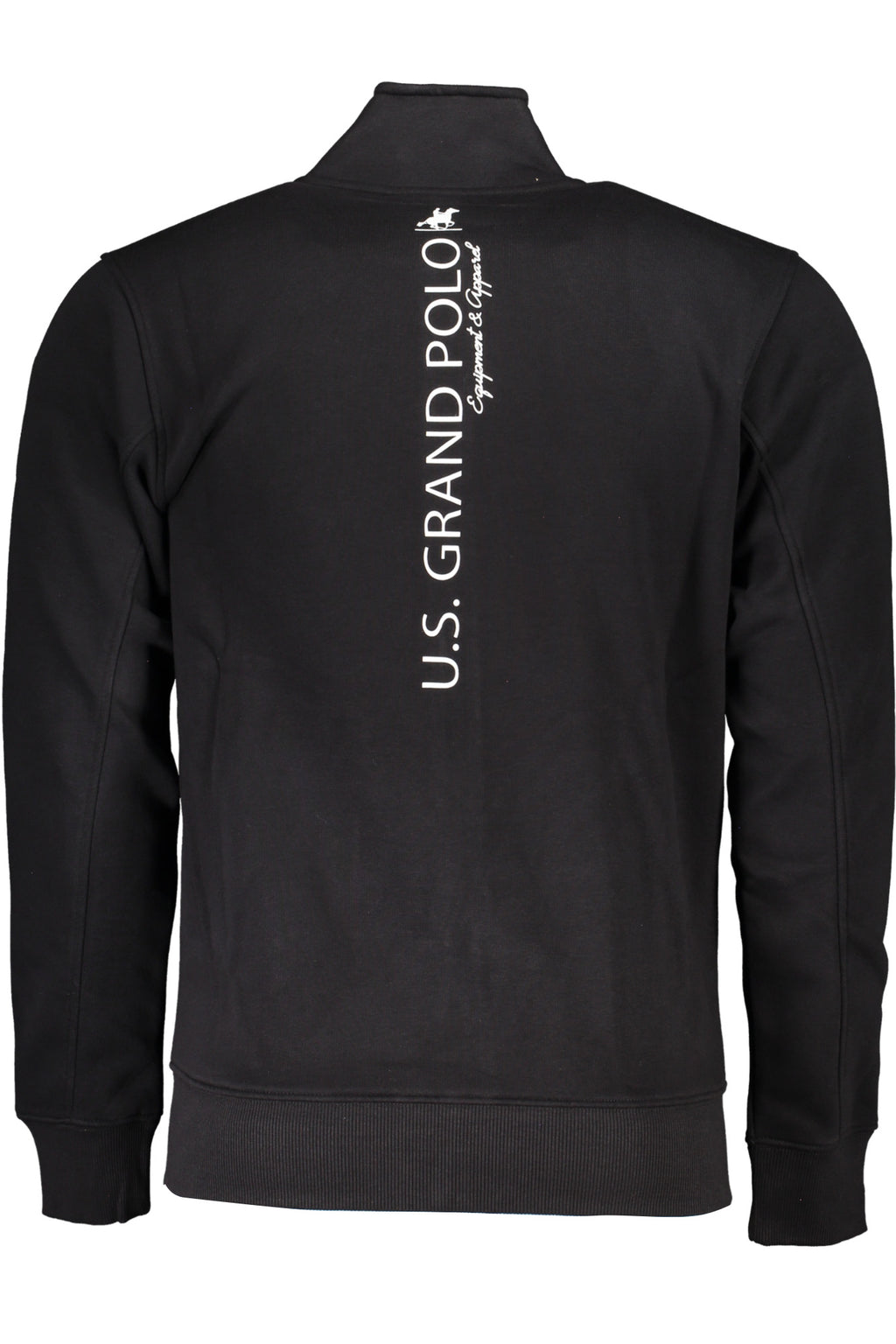 U.S. GRAND FELPA CON ZIP UOMO NERO