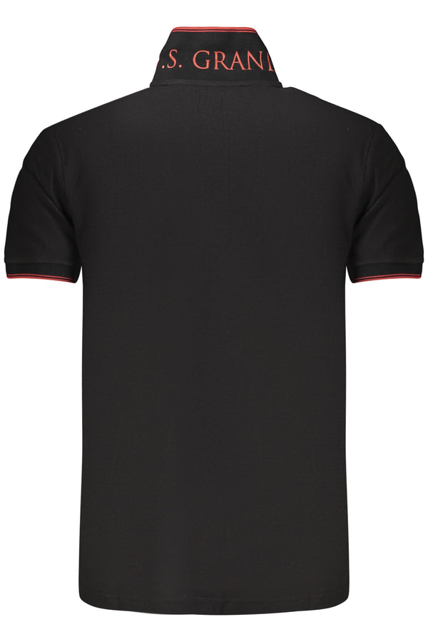 U.S. GRAND POLO MANICHE CORTE UOMO NERO