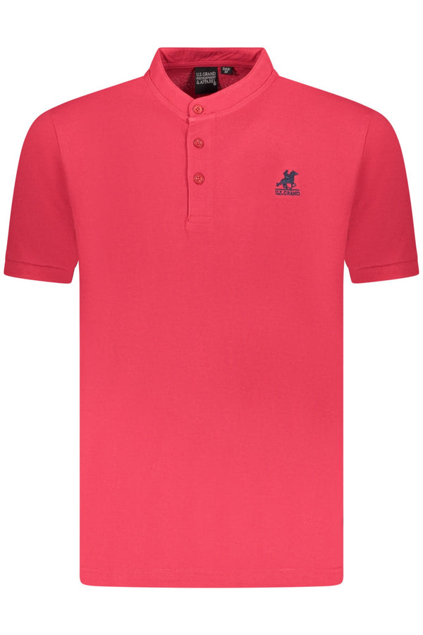 U.S. GRAND POLO MANICHE CORTE UOMO ROSSO