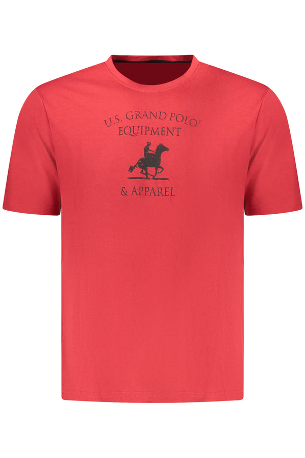 U.S. GRAND T-SHIRT MANICHE CORTE UOMO ROSSO