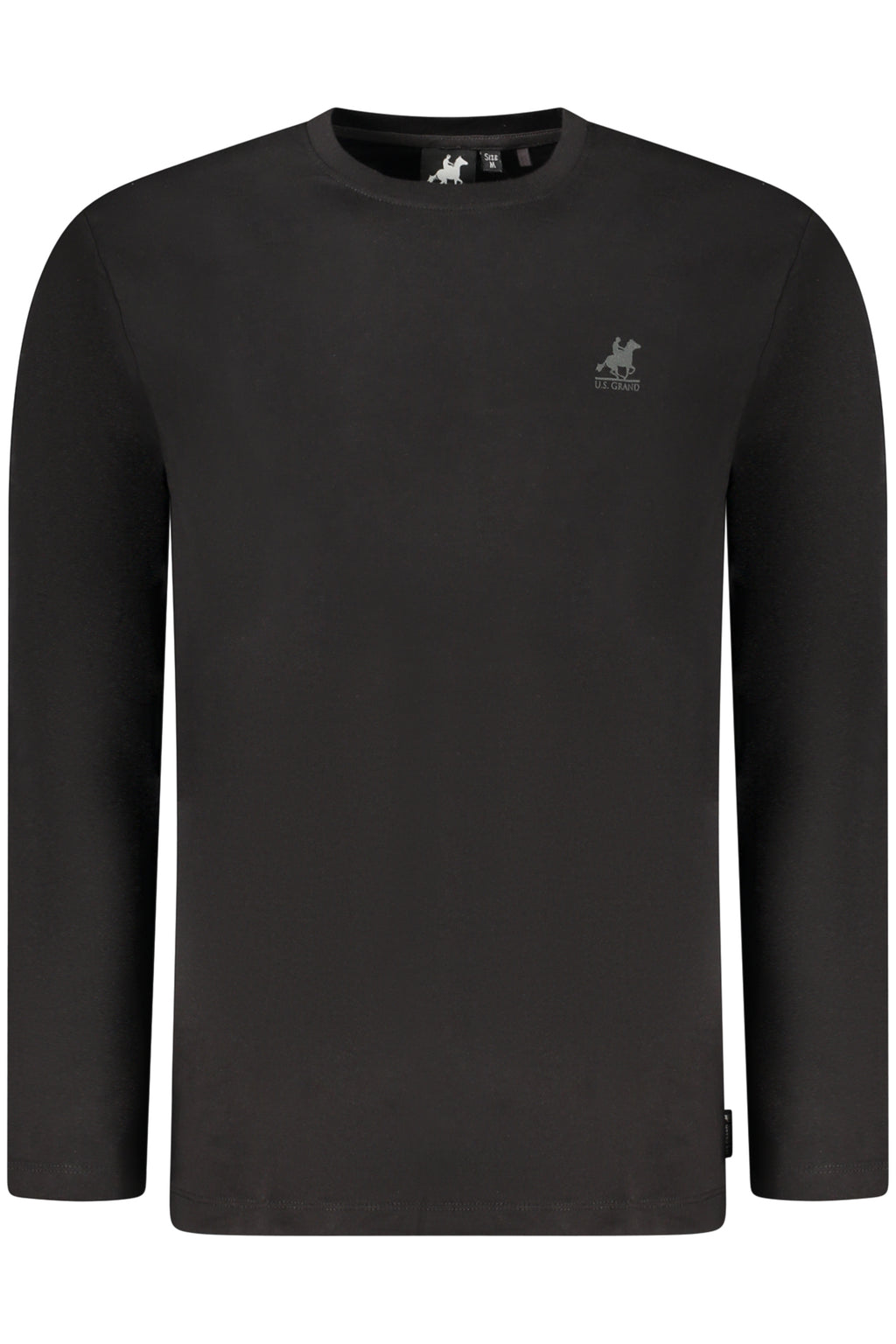 U.S. GRAND T-SHIRT MANICHE LUNGHE UOMO NERO