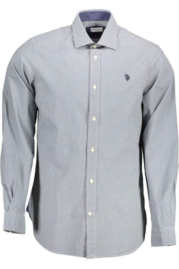 U.S. POLO ASSN. CAMICIA MANICHE LUNGHE UOMO AZZURRO