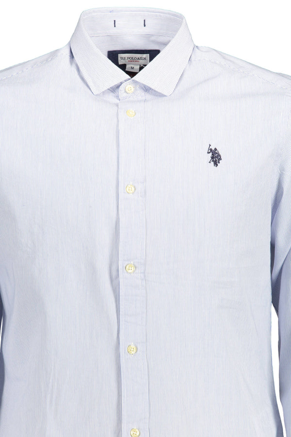U.S. POLO ASSN. CAMICIA MANICHE LUNGHE UOMO AZZURRO
