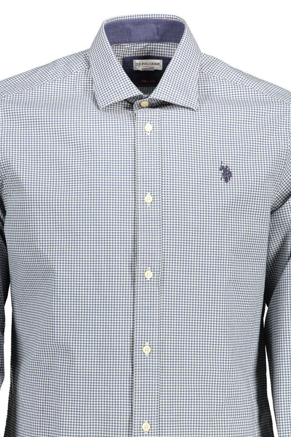 U.S. POLO ASSN. CAMICIA MANICHE LUNGHE UOMO AZZURRO
