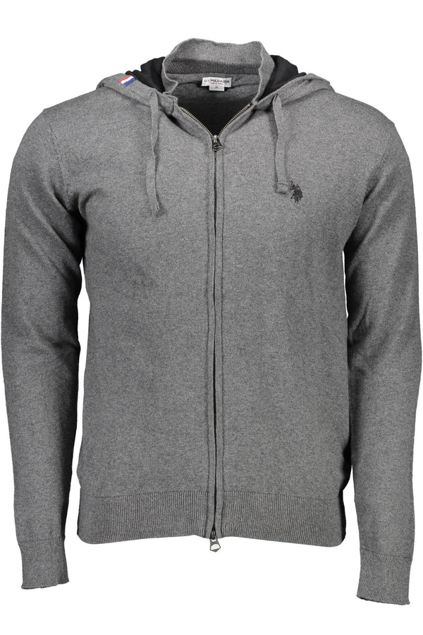 U.S. POLO ASSN. CARDIGAN UOMO GRIGIO