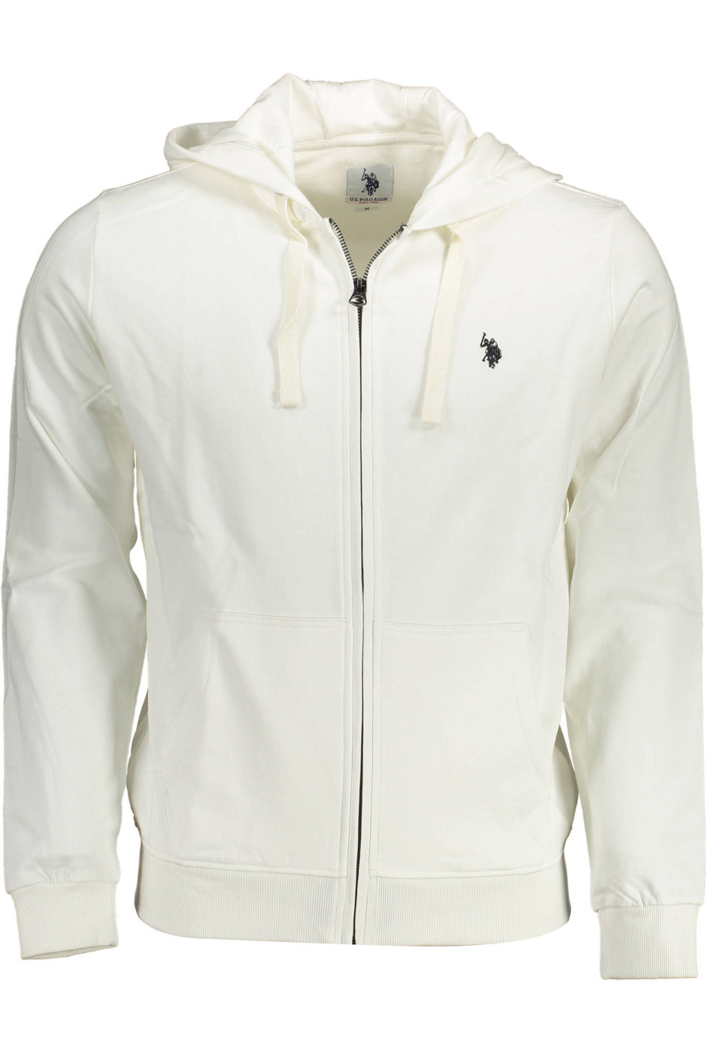 U.S. POLO ASSN. FELPA CON ZIP UOMO BIANCO