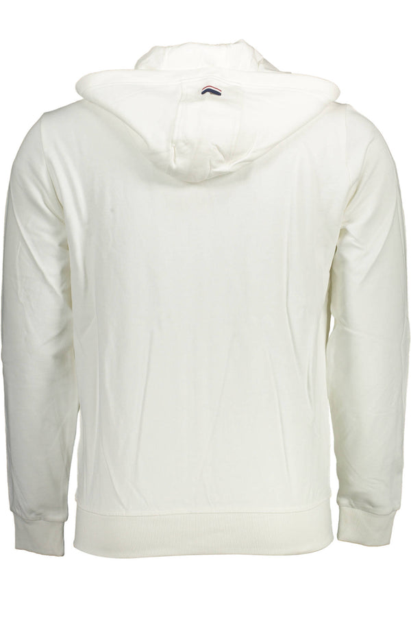 U.S. POLO ASSN. FELPA CON ZIP UOMO BIANCO