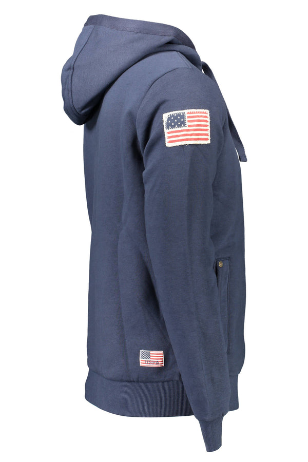 U.S. POLO ASSN. FELPA CON ZIP UOMO BLU