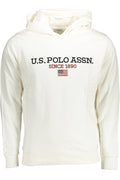U.S. POLO ASSN. FELPA SENZA ZIP UOMO BIANCO
