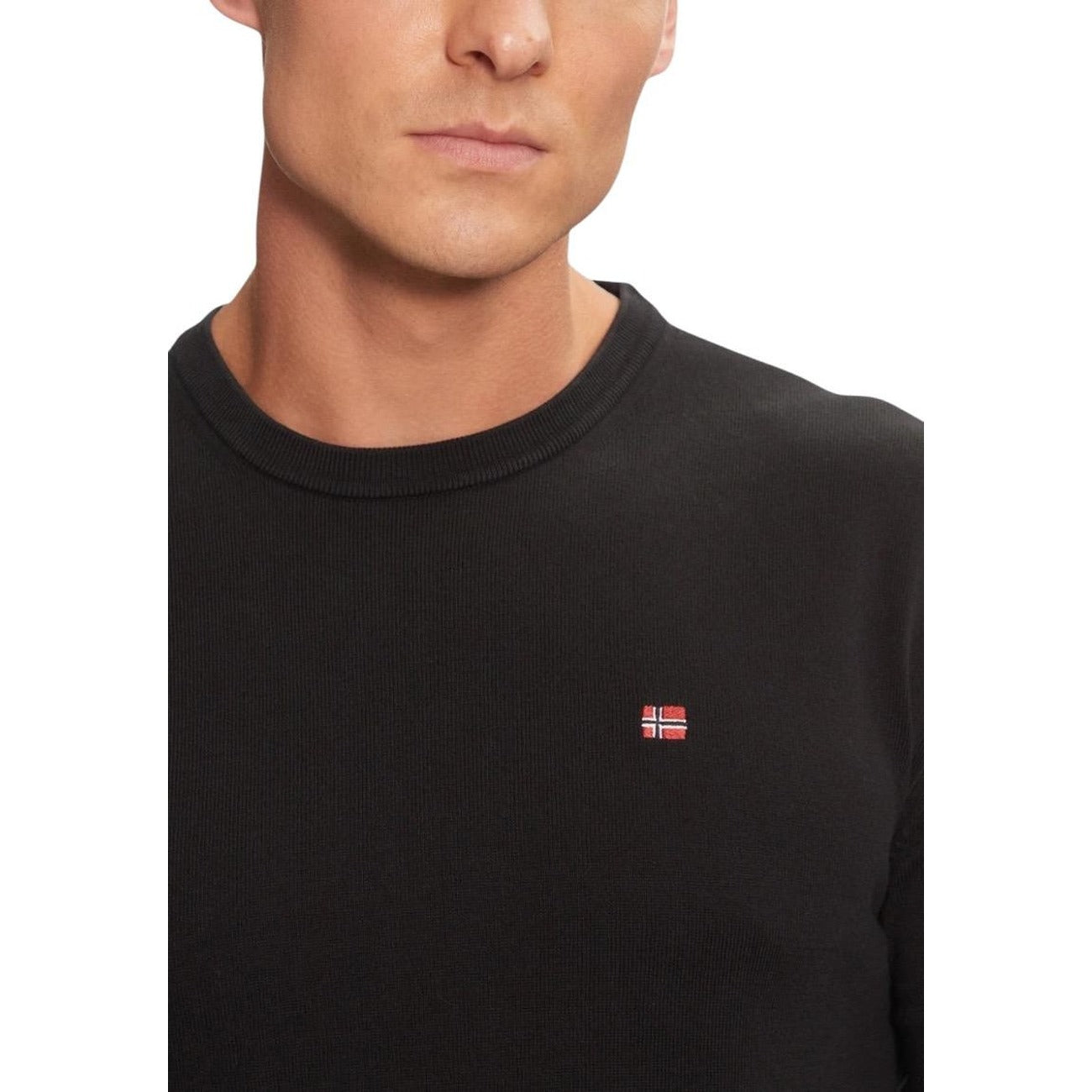 Napapijri Maglie Uomo Nero 100% cotone