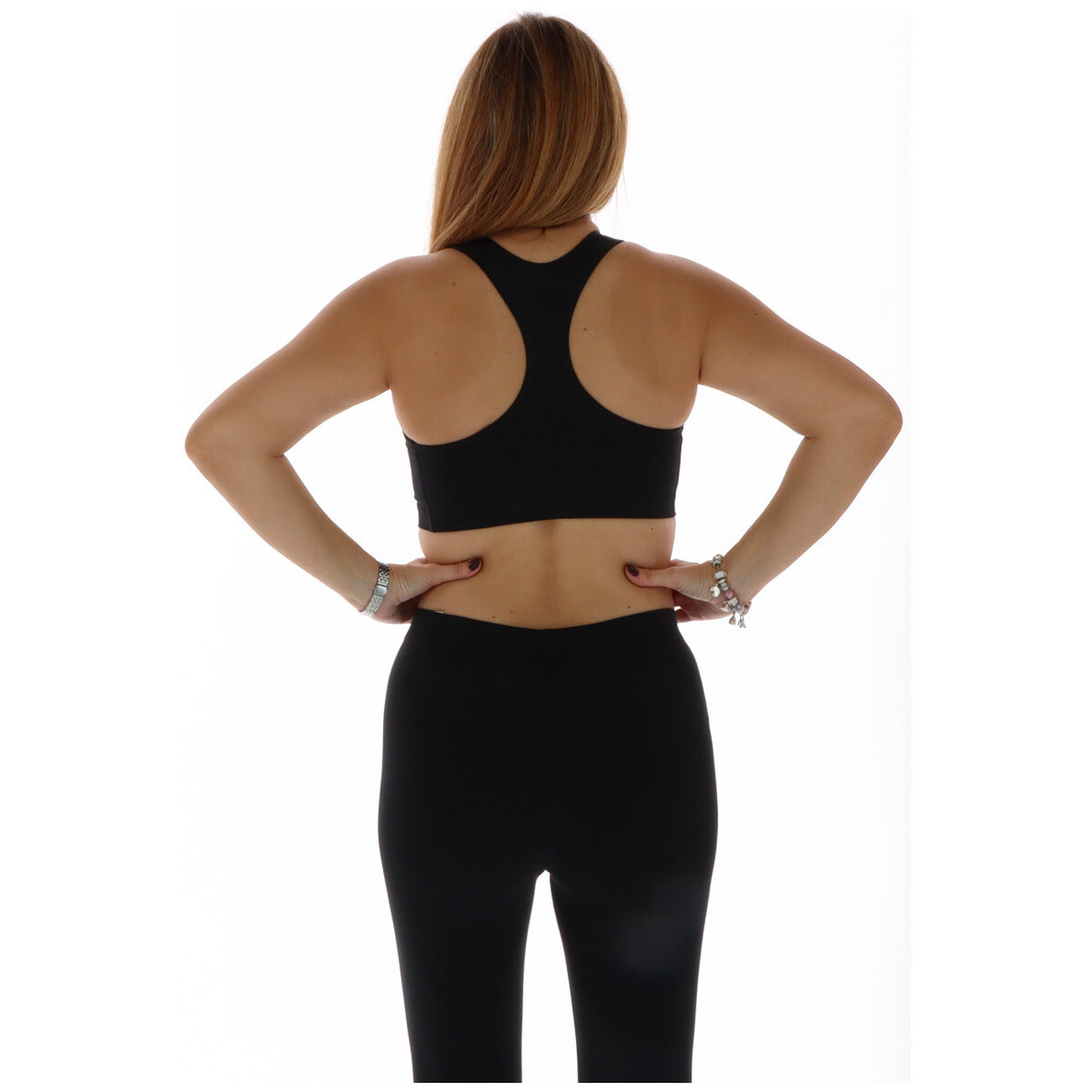 Nike Top Donna Nero 18% elastan  -82% poliestere