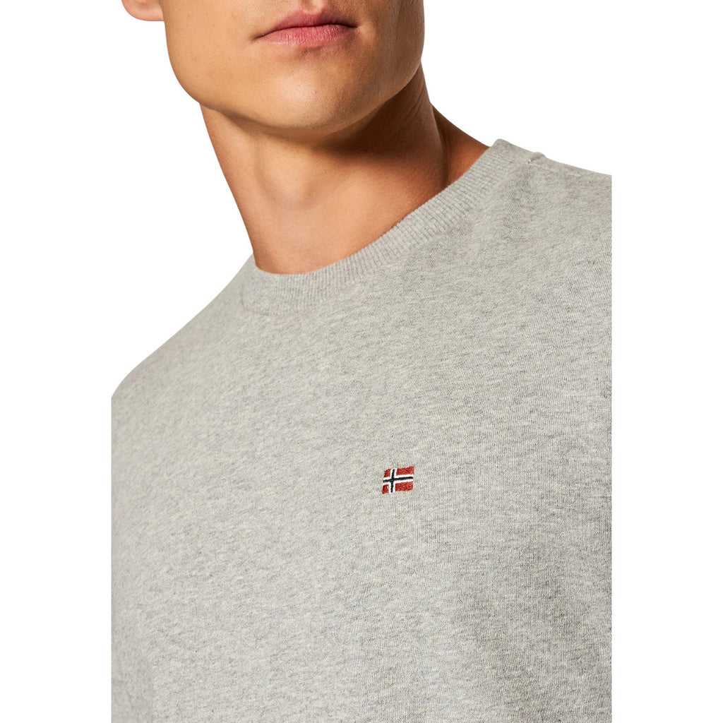 Napapijri Felpe Uomo Grigio 80% cotone  -20% poliestere