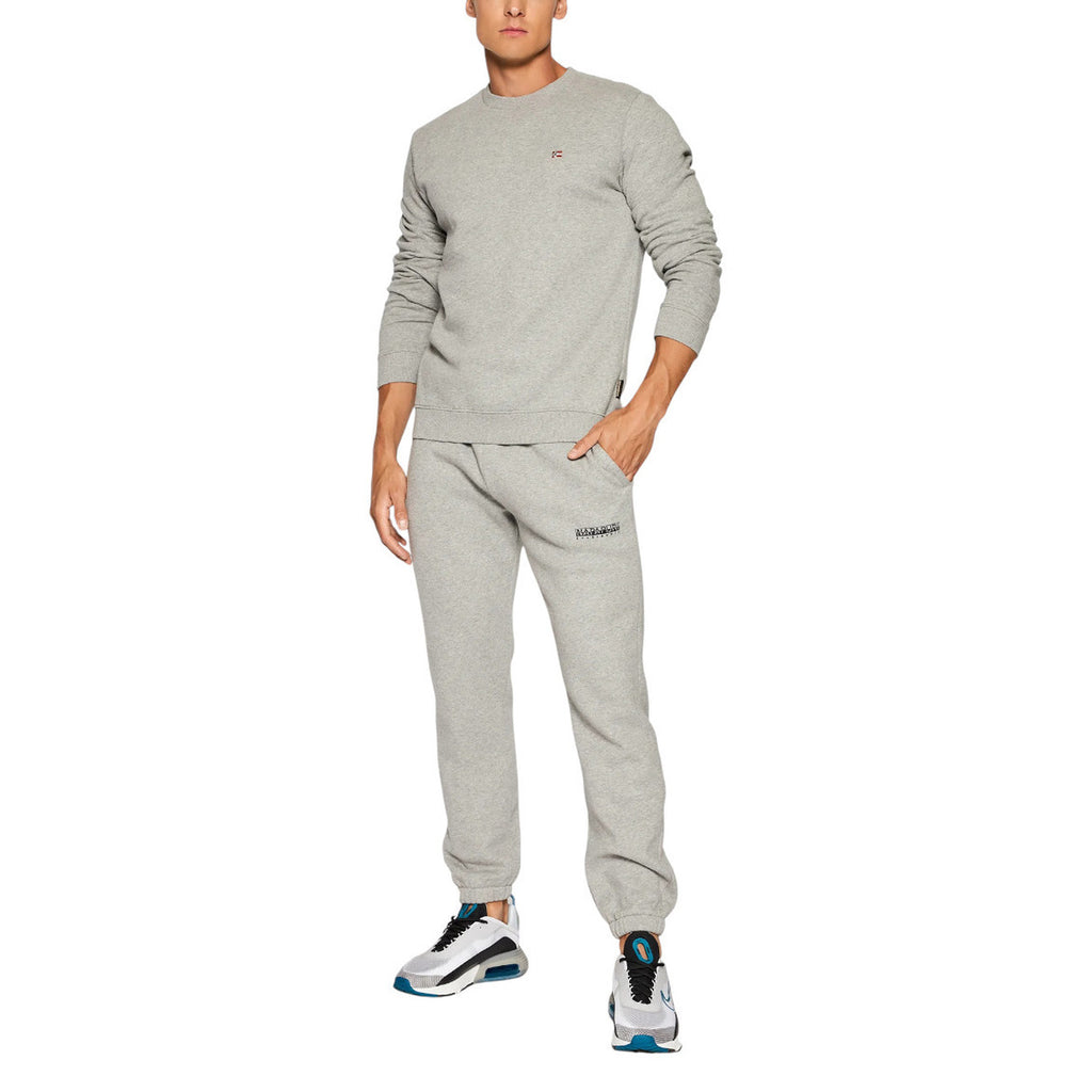 Napapijri Felpe Uomo Grigio 80% cotone  -20% poliestere