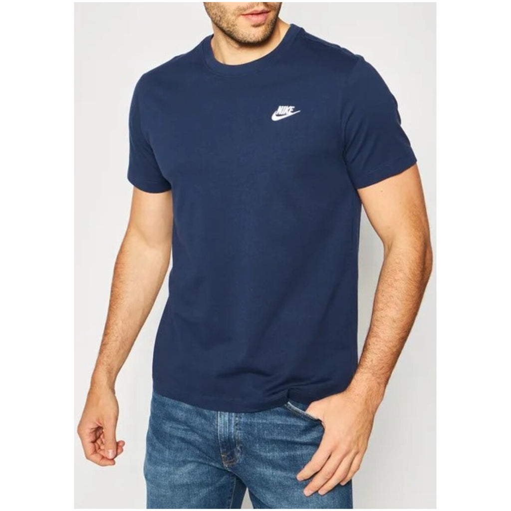 Nike T-shirt Uomo Blu 100% cotone